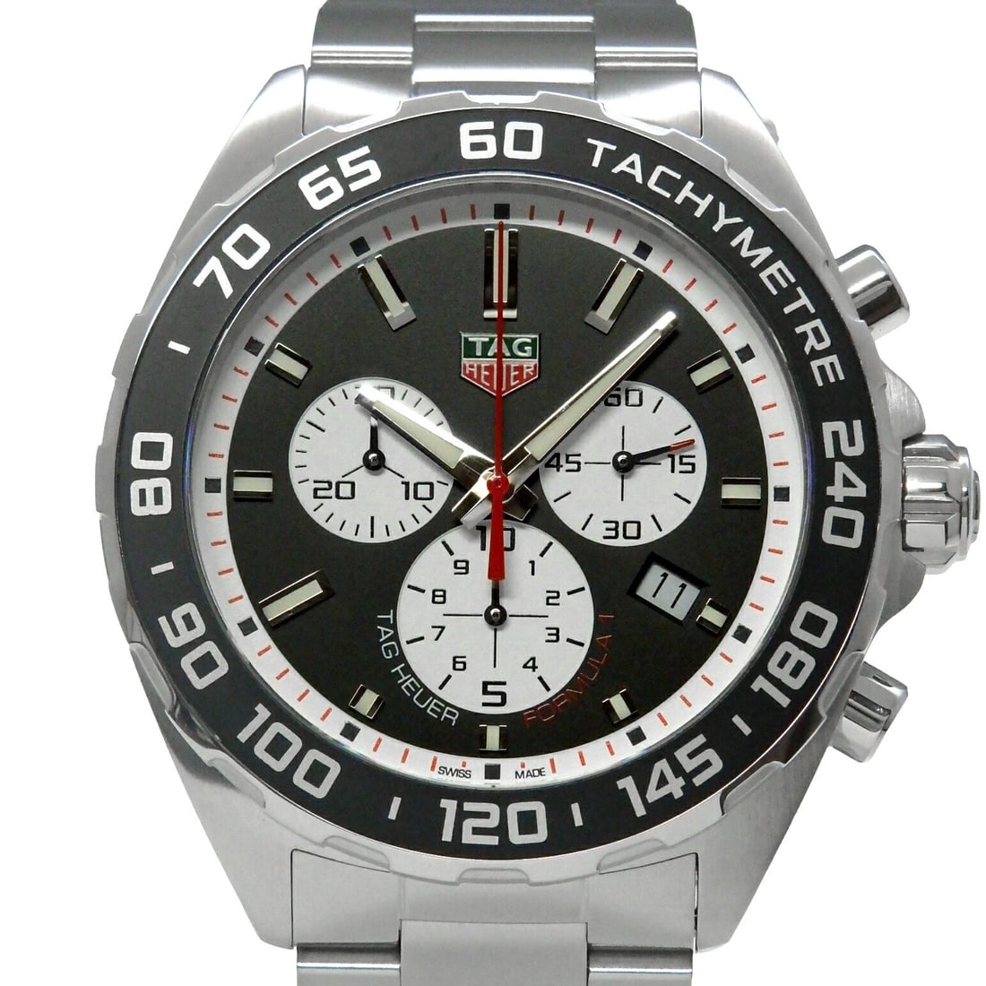 TAG Heuer Formula 1 Men's Chronograph Wristwatch CAZ101E.BA0842: TAG Heuer Formula 1 Men's Chronograph Wristwatch CAZ101E.BA0842 This TAG Heuer Formula 1 CAZ101E.BA0842 is a men's chronograph wristwatch from Switzerland. It is pre-owned and features the renowned cr