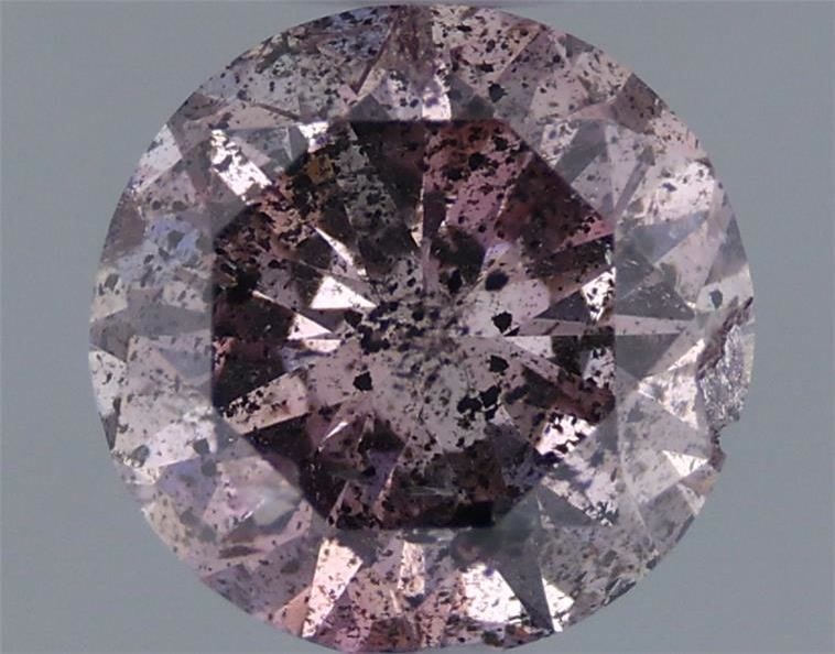 Loose Diamond - ROUND 0.49ct Fancy Brownish Purple Pink