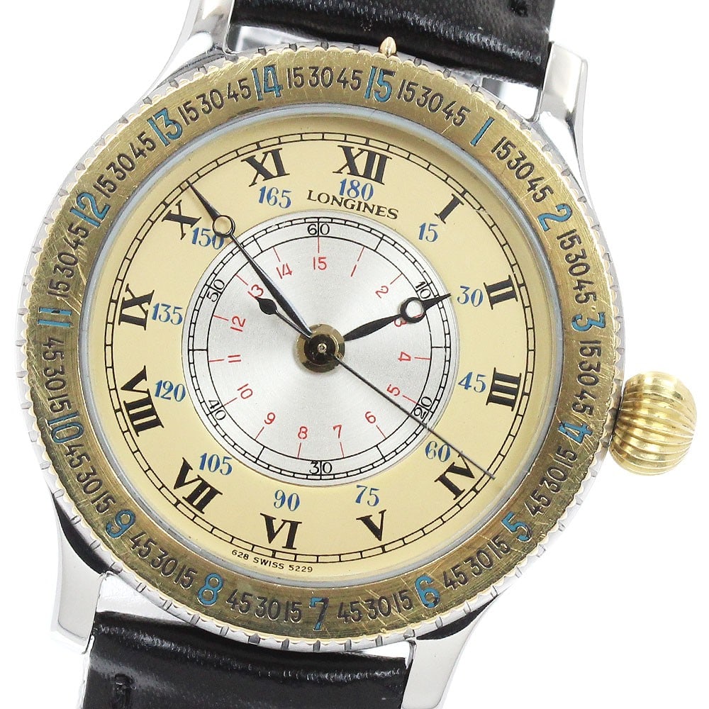 Unisex Automatic Wristwatch LONGINES Lindbergh Hour Angle Swiss (1 of 5)