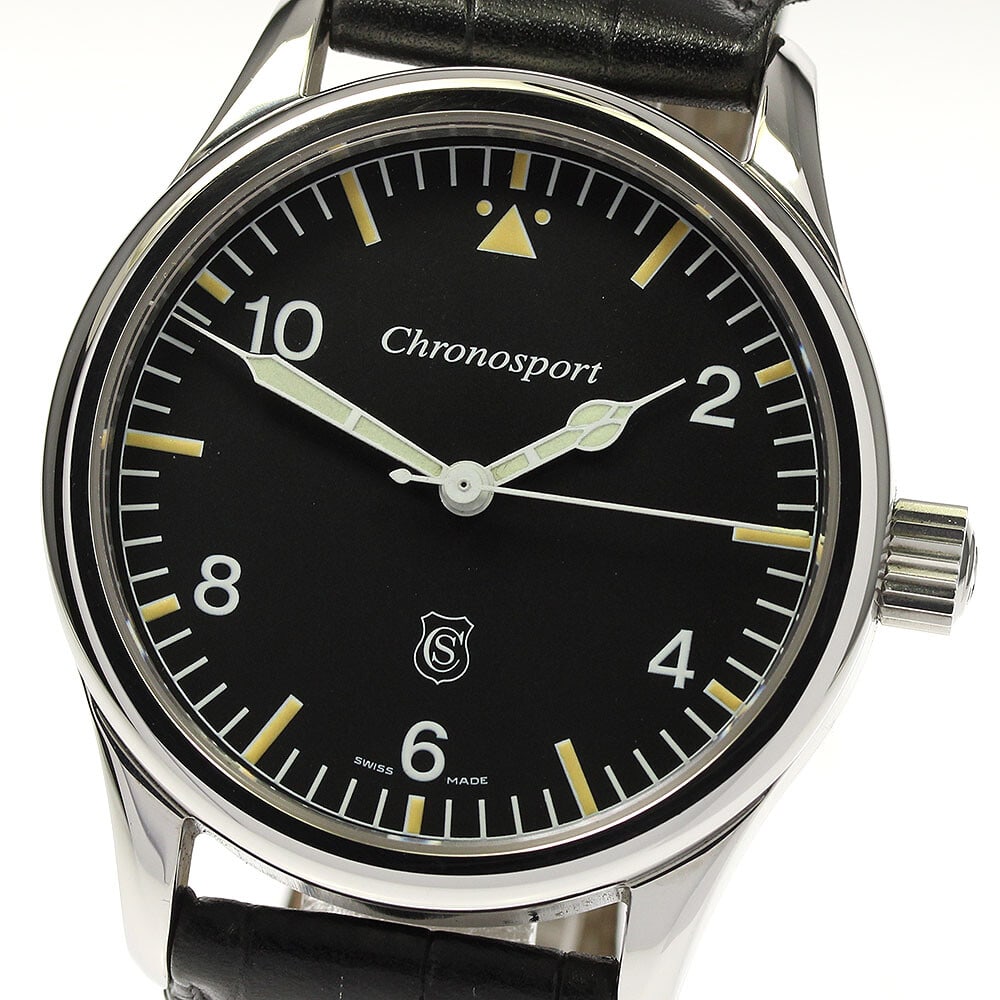 CHRONOSPORT CS-31.HS-01 Men's Manual Winding Watch with Black Dial: CHRONOSPORT CS-31.HS-01 Men's Manual Winding Watch with Black Dial This CHRONOSPORT CS-31.HS-01 men's wristwatch combines style and functionality. The watch features a black dial and is powered by a m