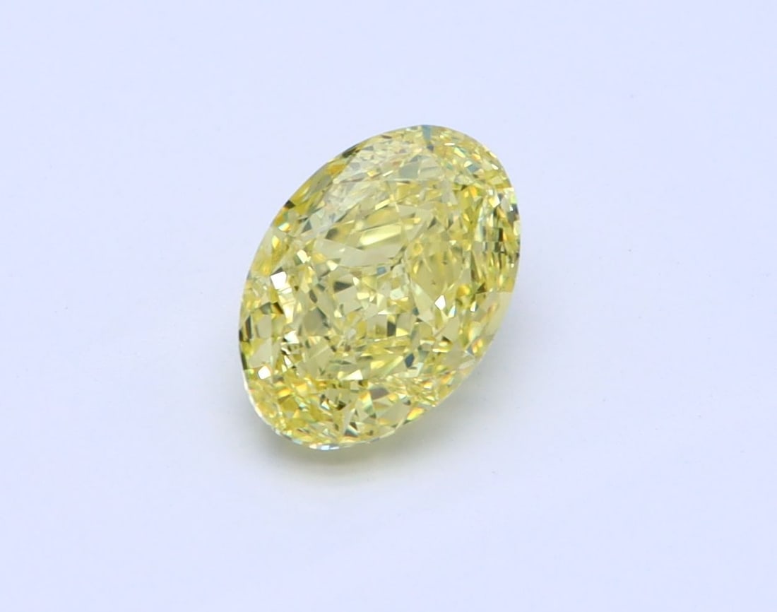 Loose Diamond - OVAL 1.01ct Fancy Intense Yellow SI1: Loose Diamond - OVAL 1.01ct Fancy Intense Yellow SI1 Source: Natural Shape: OVAL Carats: 1.01 Color: Fancy Intense Yellow Certification: GIA Video: