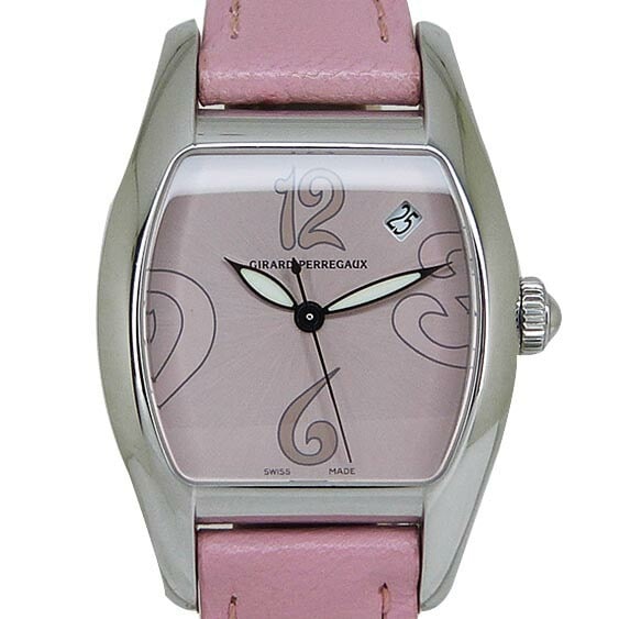 Girard-Perregaux Richeville 2657 Ladies Automatic Stainless Steel Watch: Girard-Perregaux Richeville 2657 Ladies Automatic Stainless Steel Watch This Girard-Perregaux Richeville women's wristwatch features a stainless steel case with a pink dial and automatic movement. Des