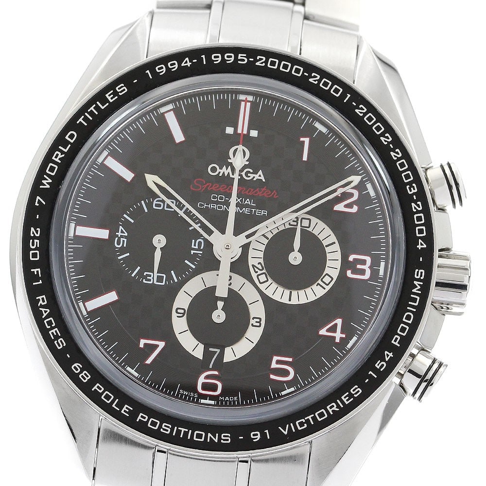 OMEGA Speedmaster Racing Chronograph Men's Wristwatch: OMEGA Speedmaster Racing Chronograph Men's Wristwatch This is an OMEGA Speedmaster Racing Date Chronograph wristwatch, designed for men. It is a pre-owned Swiss-made timepiece known for its precision 