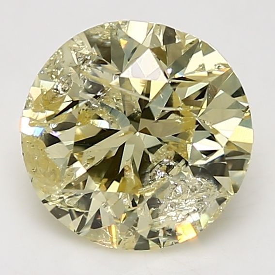 Loose Diamond - ROUND 3.14ct Fancy Yellow I3