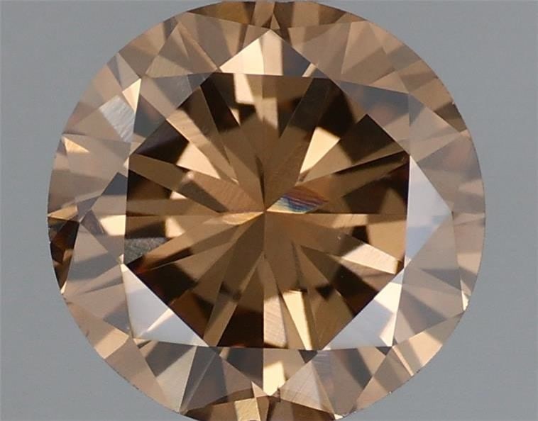 Loose Diamond - ROUND 0.86ct Fancy Dark Yellowish Brown