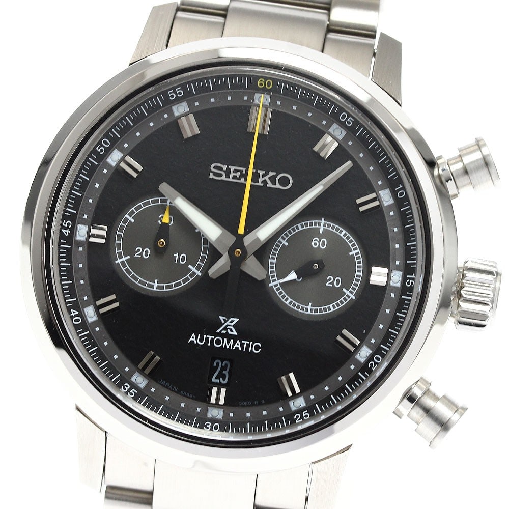 SEIKO Prospex Speedtimer SBEC015 8R46-00C0 mens wristwatch: SEIKO Prospex Speedtimer SBEC015 8R46-00C0 mens wristwatch Pre-owned Seiko Prospex Speedtimer men's wristwatch, model SBEC015/8R46-00C0. Made in Japan and presented as a wristwatch from Seiko's Prospe