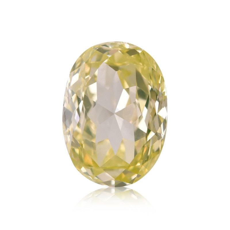 Loose Diamond - OVAL 0.74ct Fancy Green Yellow VS2: Loose Diamond - OVAL 0.74ct Fancy Green Yellow VS2 Source: Natural Shape: OVAL Carats: 0.74 Color: Fancy Green Yellow Certification: GIA PLEASE NOTE: Framed, Large, or heavy items do not have shipping