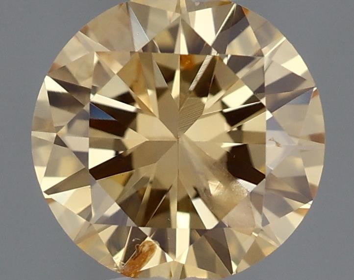 Loose Diamond - ROUND 0.46ct Fancy Orange Yellow