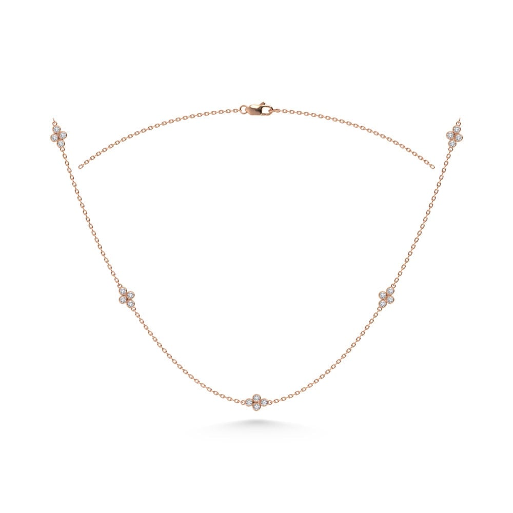 14K Rose Gold Diamond 1/6 Ct.Tw. Fashion Necklace (18 inches): 14K Rose Gold Diamond 1/6 Ct.Tw. Fashion Necklace (18 inches) 14k Rose Gold Stone Color: G-h Stone Clarity: Si3 Unless otherwise specified, pendants that include a chain are paired with our standard 1