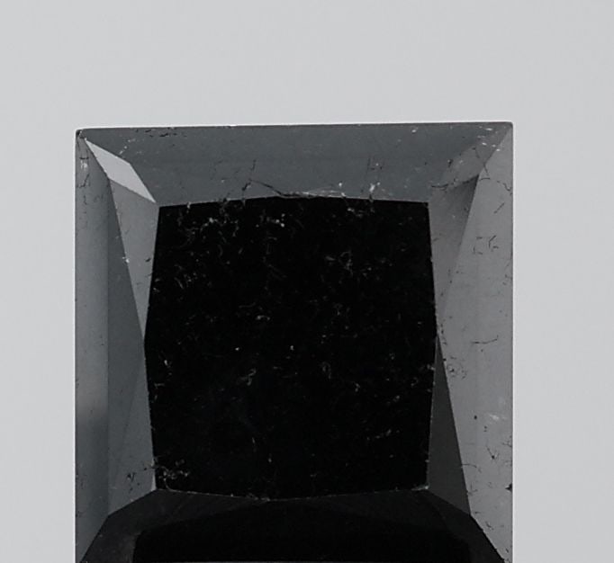 Loose Diamond - PRINCESS 3.38ct Fancy Black VS2