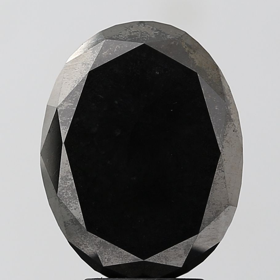Loose Diamond - OVAL 3.8ct Fancy Black VVS2