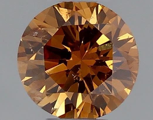 Loose Diamond - ROUND 0.27ct Fancy Orange Brown