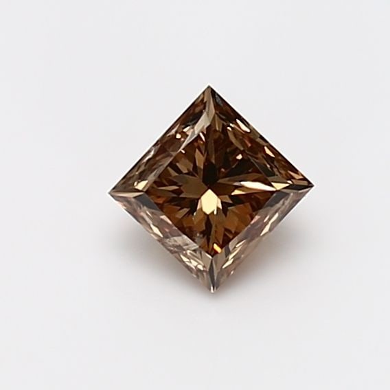 Loose Diamond - PRINCESS 0.57ct Fancy Dark Yellowish Brown I2