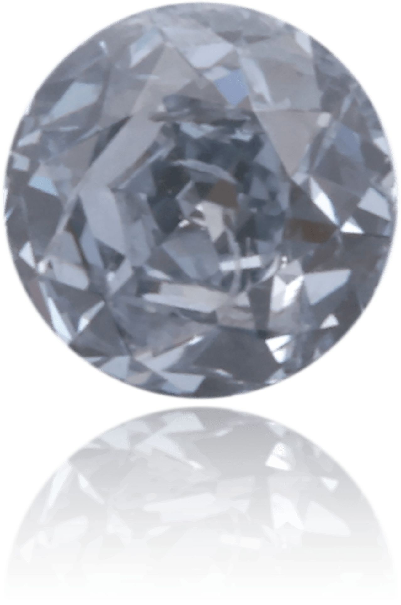 Loose Diamond - ROUND 0.14ct Fancy Grayish Blue I2