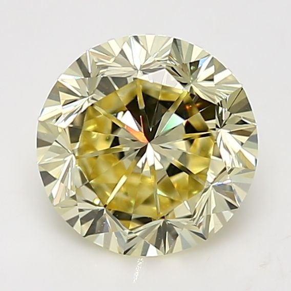 Loose Diamond - ROUND 2.36ct Fancy Yellow VVS1