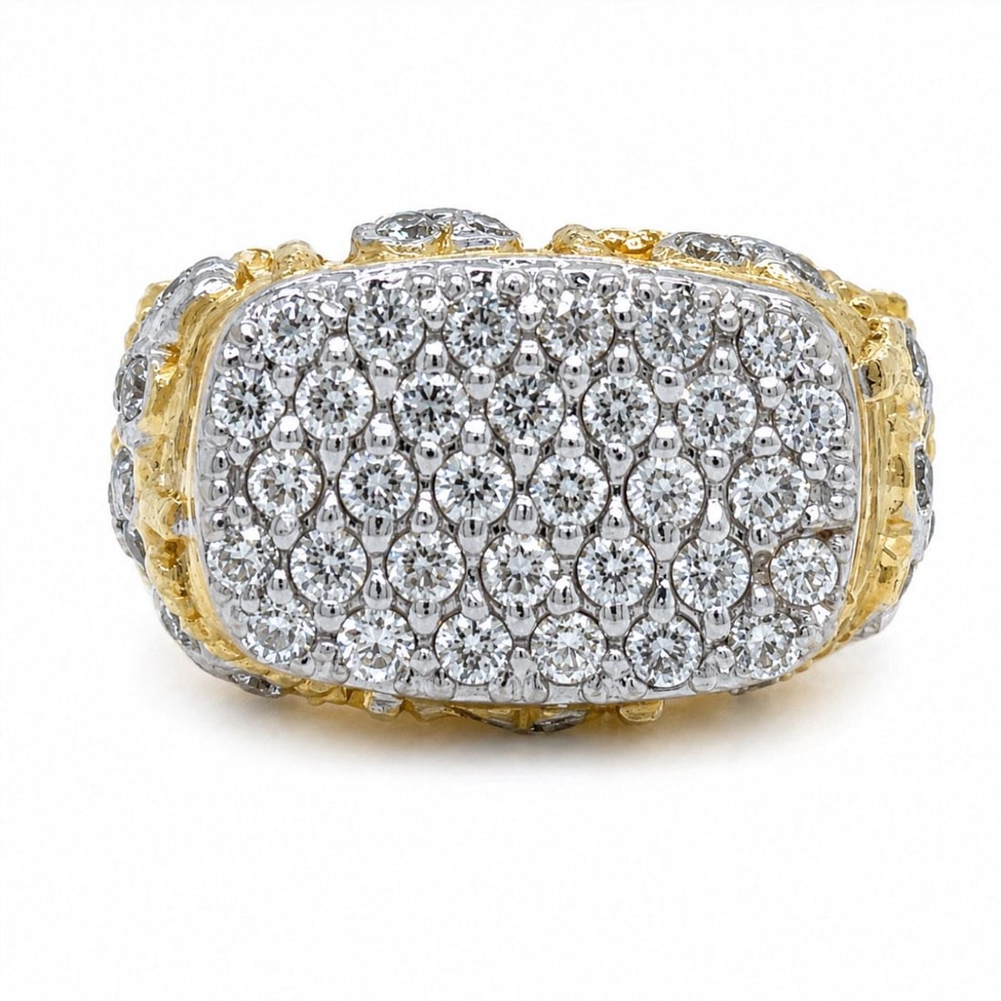 18K Gold Diamond Ring 2.00 Ct Size 7 (1 of 5)