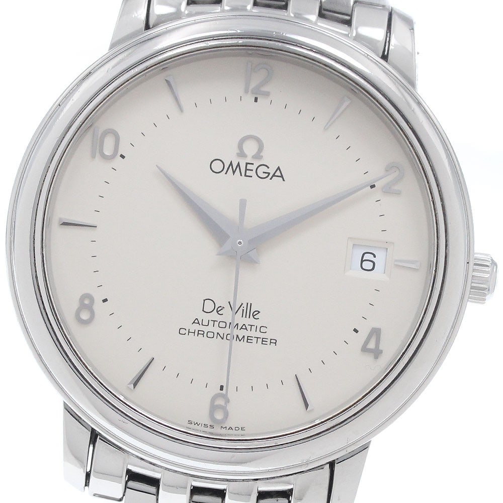 Omega De Ville Chronometer Automatic Men's Wristwatch: Omega De Ville Chronometer Automatic Men's Wristwatch This is an OMEGA De Ville Chronometer automatic wristwatch designed for men. It is a pre-owned timepiece originating from Switzerland, offering re