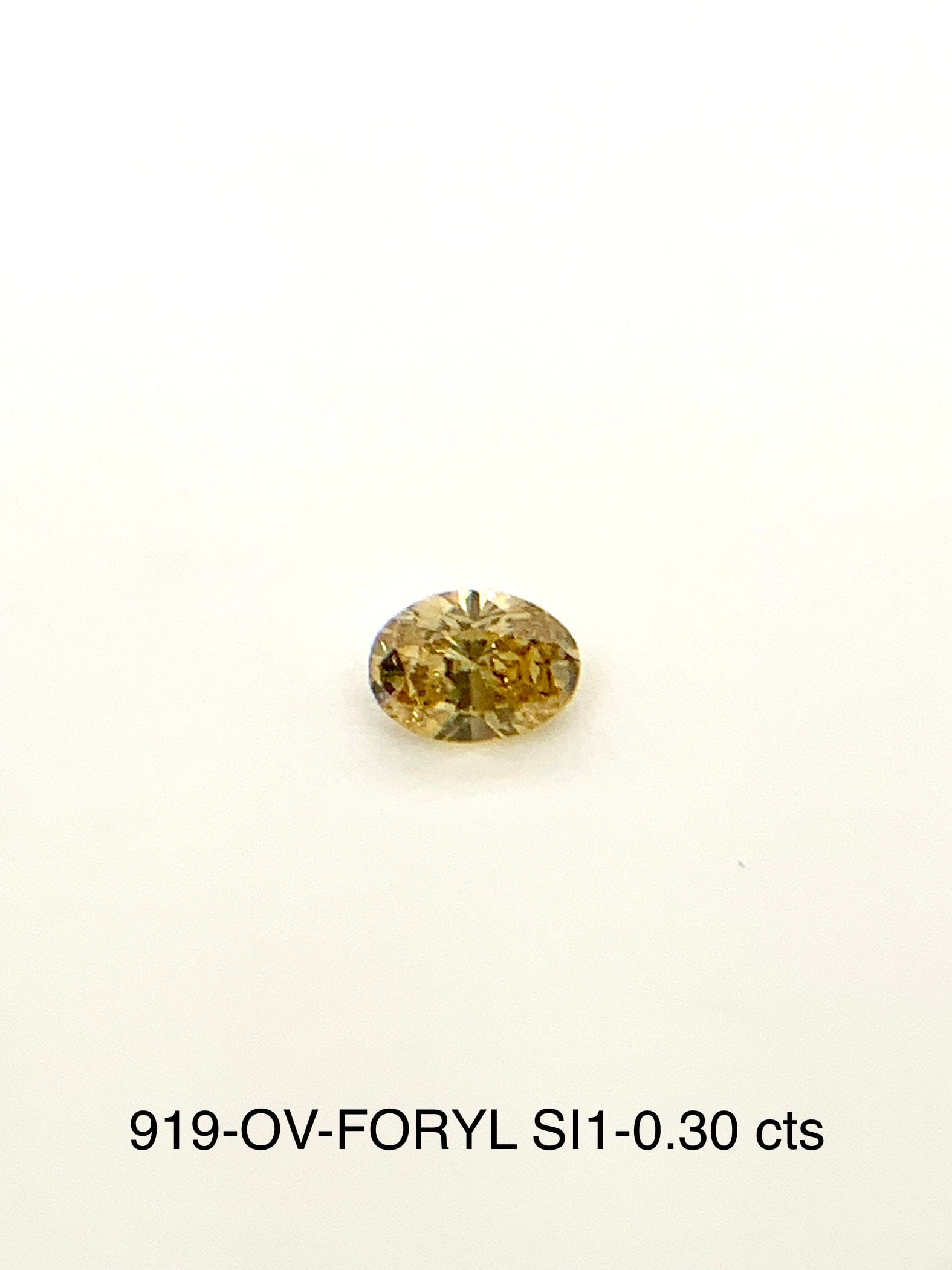 Loose Diamond - OVAL 0.3ct Fancy Deep Orangey Yellow SI1