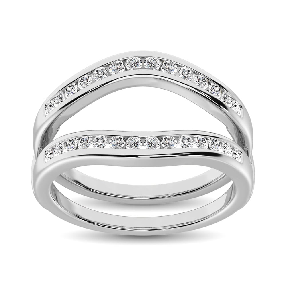 Diamond 3/4 Ct.Tw. Guard Ring in 14K White Gold