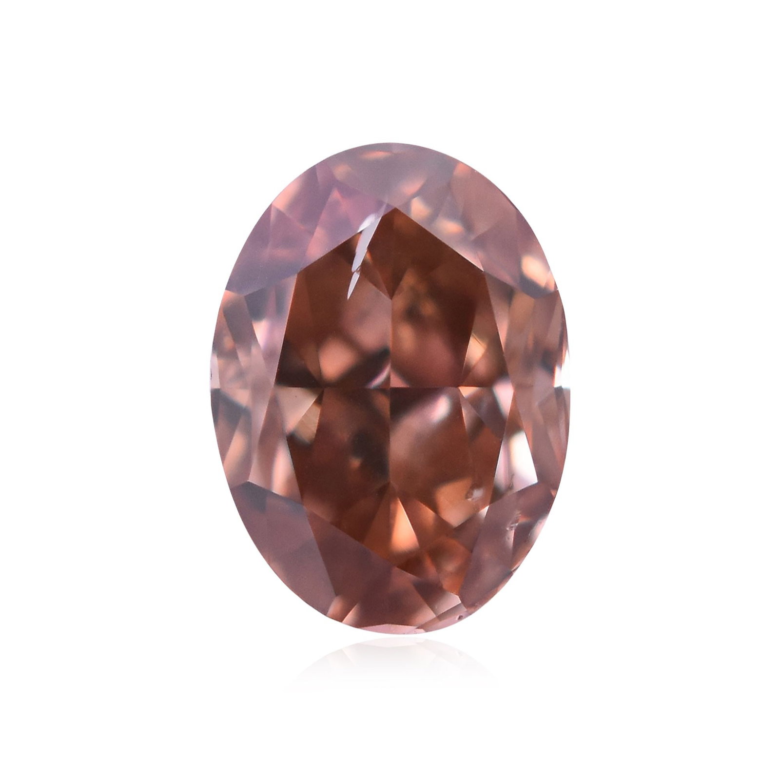 Loose Diamond - OVAL 0.24ct Fancy Deep Orangey Pink SI2