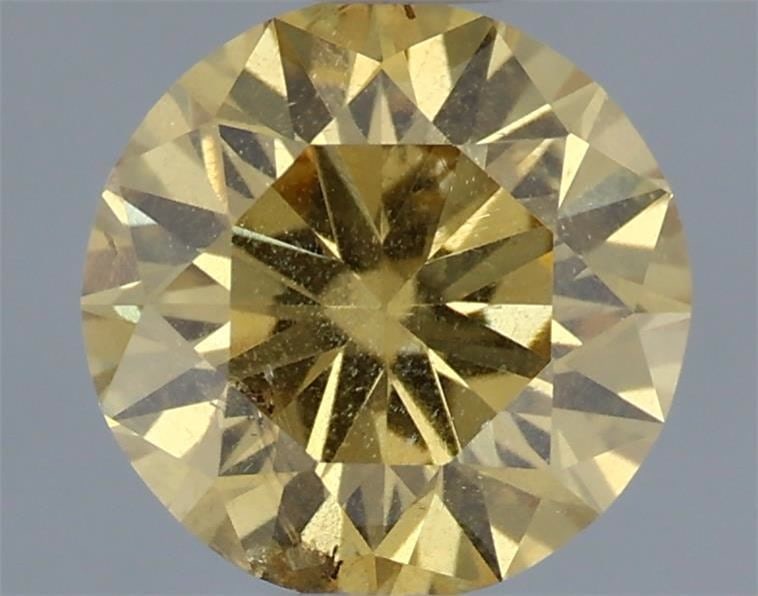 Loose Diamond - ROUND 0.36ct Fancy Deep Yellow