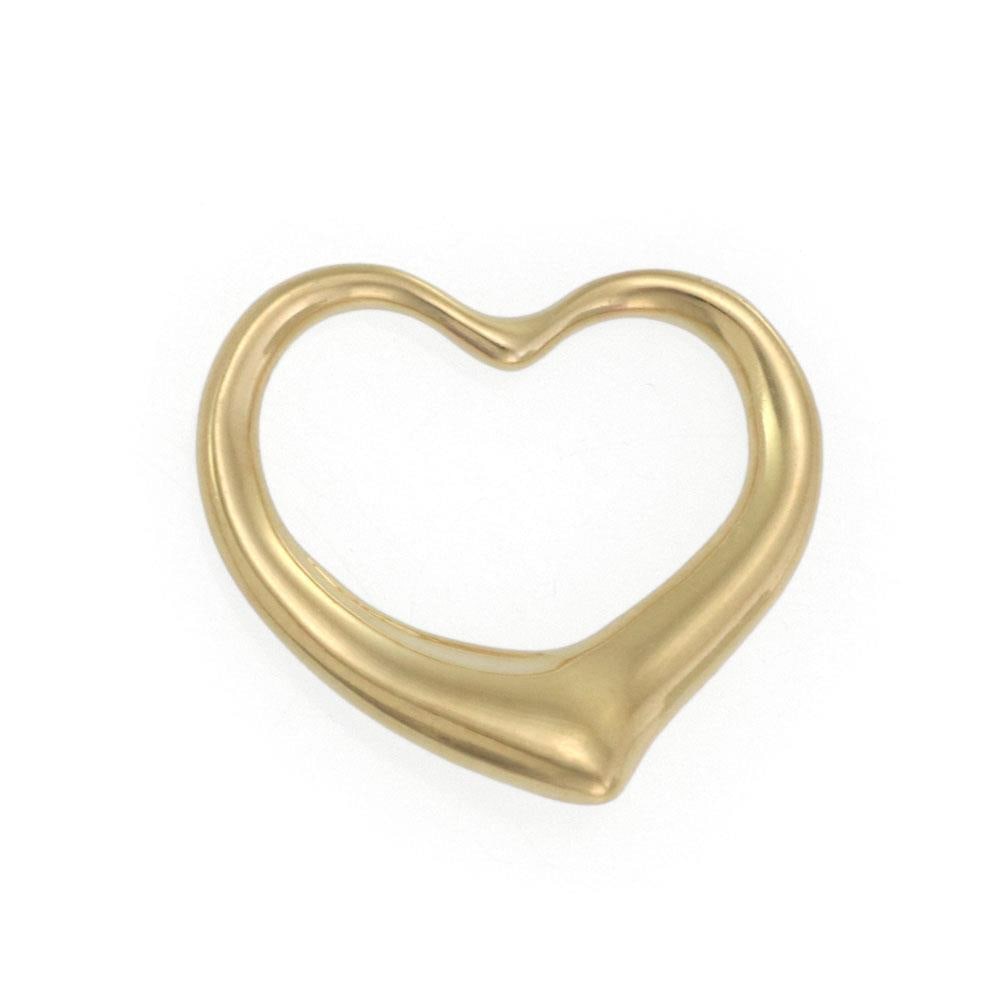 Tiffany & Co. Elsa Peretti 18k Yellow Gold Large Open Heart Pendant: Tiffany & Co. Elsa Peretti 18k Yellow Gold Large Open Heart Pendant This exquisite 18k yellow gold large open heart pendant is a stunning piece from Tiffany & Co., designed by Elsa Peretti as part of 