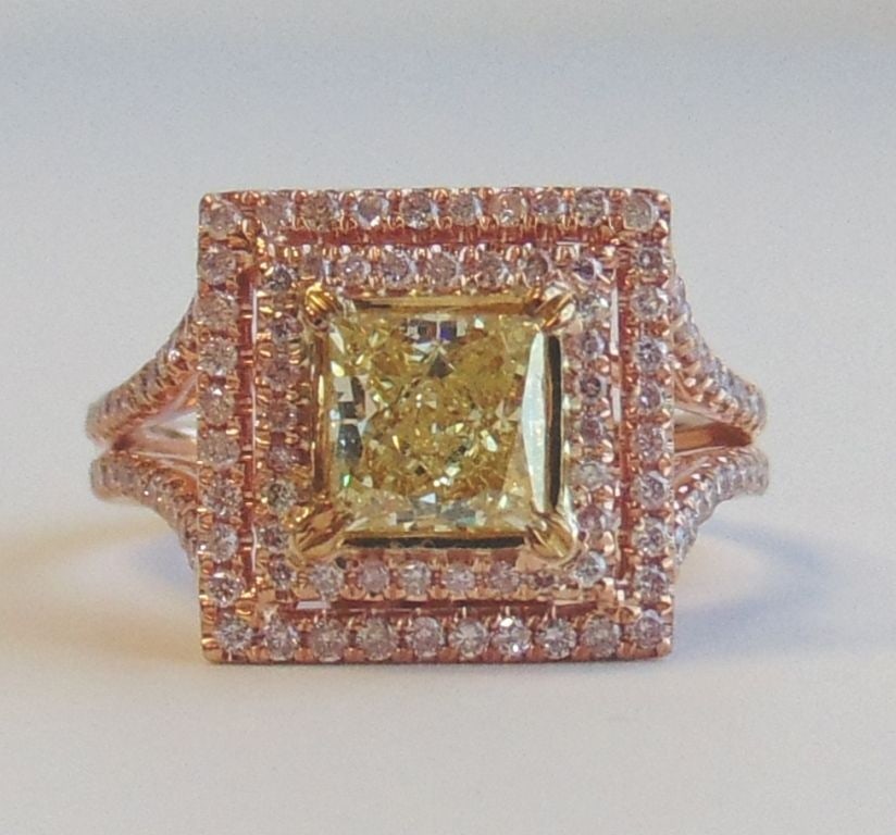 Loose Diamond - PRINCESS 0.95ct Yellow SI2