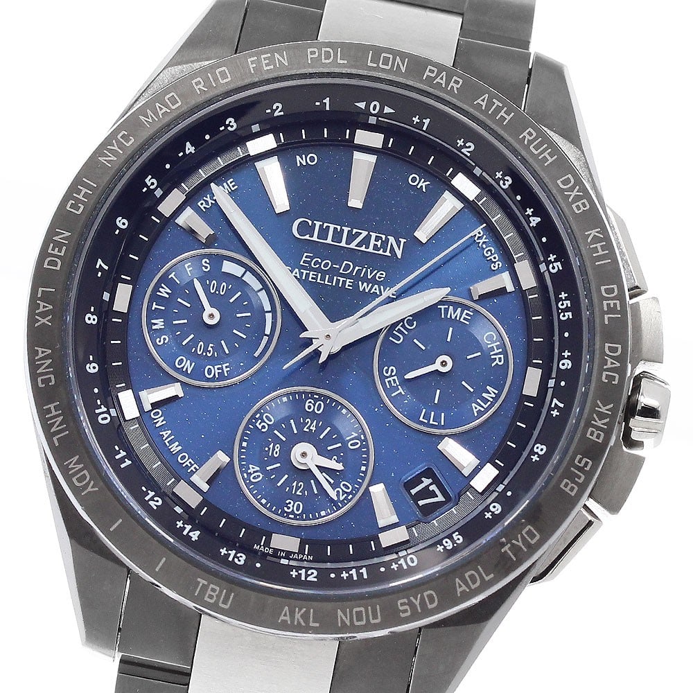 CITIZEN Attesa 30th Anniversary Titanium Solar Radio Controlled Watch: CITIZEN Attesa 30th Anniversary Titanium Solar Radio Controlled Watch This CITIZEN Attesa 30th Anniversary men's wristwatch features a titanium case and bracelet with a navy dial. The watch operates w
