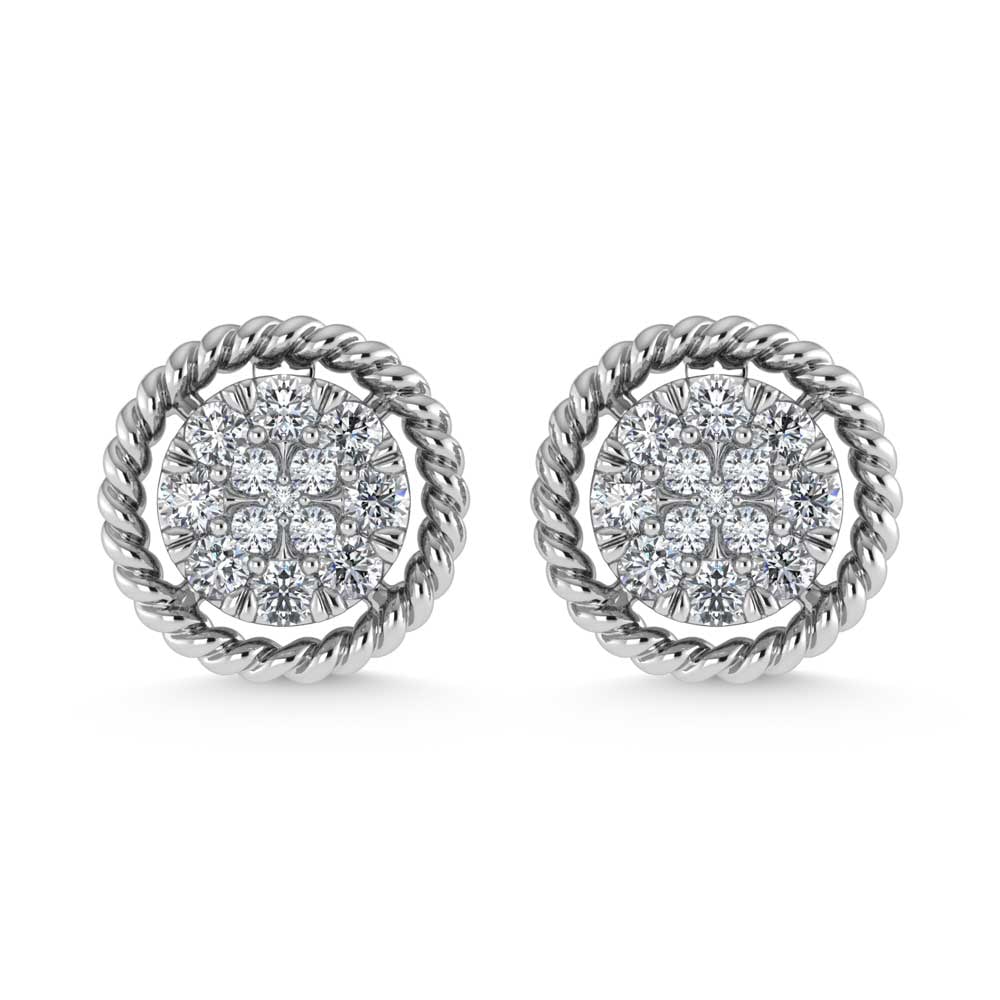 14K White Gold Diamond 1/5 Ct.Tw. Fashion Earrings: 14K White Gold Diamond 1/5 Ct.Tw. Fashion Earrings 14k White Gold Stone Color: G-h Stone Clarity: I1 This item may take 2-5 weeks for shipping. PLEASE NOTE: Framed, Large, or heavy items do not have s