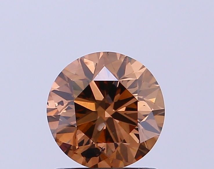 Loose Diamond - ROUND 1.03ct Fancy Dark Brown SI2