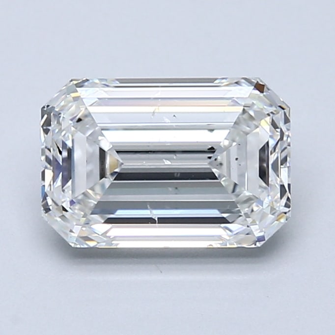 Loose Diamond - EMERALD 2.06ct F SI2: Loose Diamond - EMERALD 2.06ct F SI2 Source: Natural Mined Diamond Shape: EMERALD Carats: 2.06 Color: F Clarity: SI2 Certification: GIA Condition: Pre-Owned PLEASE NOTE: Framed, Large, or heavy items 