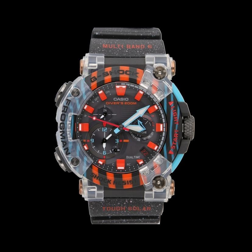 Frogman 30th Anniversary CASIO G Shock wristwatch GWF A1000APF 1AJR: Frogman 30th Anniversary CASIO G Shock wristwatch GWF A1000APF 1AJR This Casio G-SHOCK Frogman 30th Model Poison Dart Frog wristwatch, model GWF-A1000APF-1AJR, is a special edition timepiece commemora