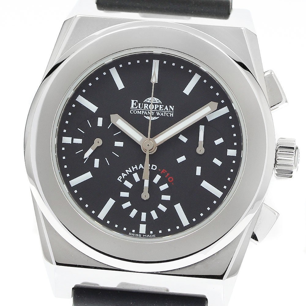 Mens Chronograph Wristwatch European Company Watch Panhard PF10ST4051: Mens Chronograph Wristwatch European Company Watch Panhard PF10ST4051 This pre-owned men's wristwatch is a European Company Watch Panhard Chronograph model. It is identified as a Swiss-made watch and 