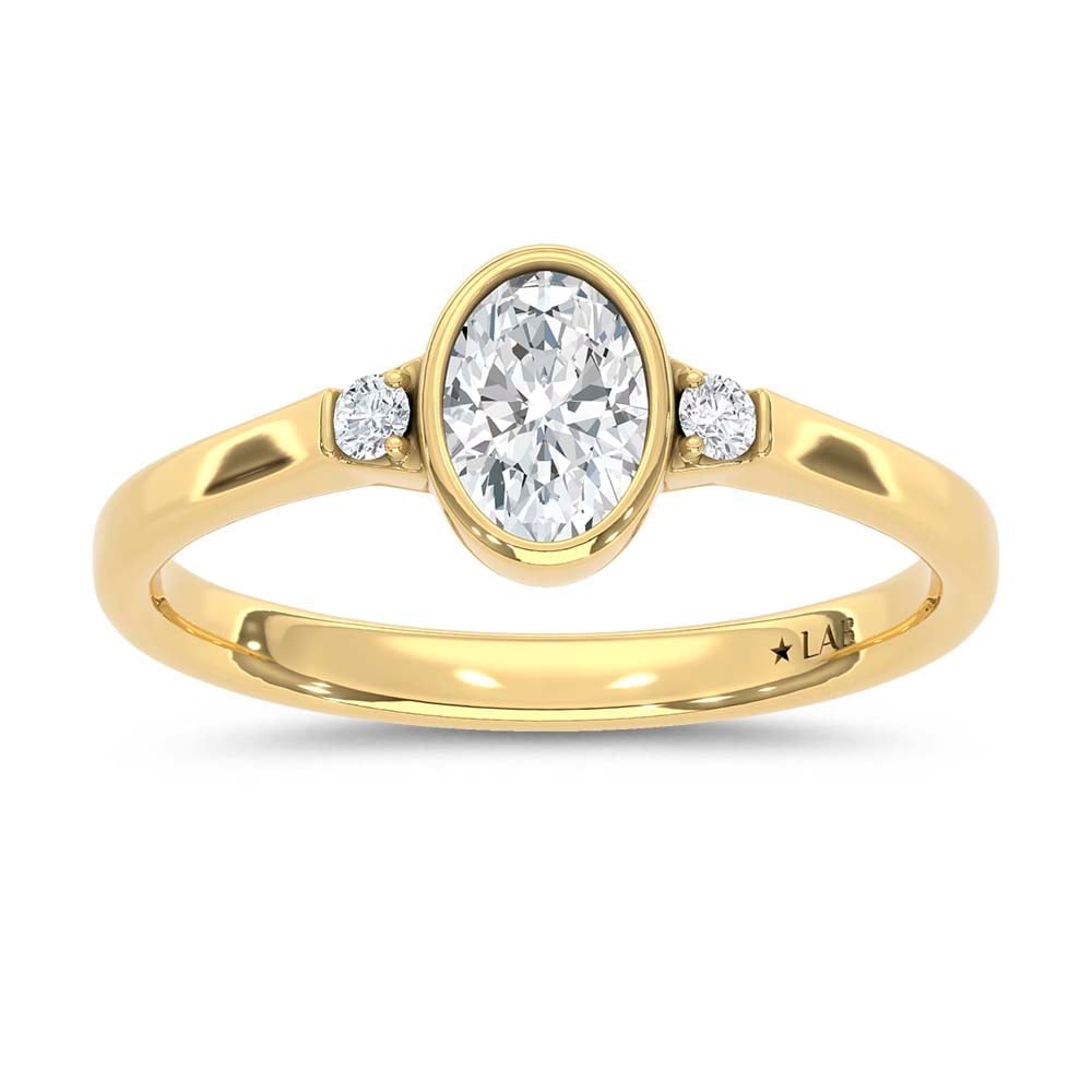 10K Yellow Gold Lab Grown Diamond 1/2 Ct.Tw. Promise Ring