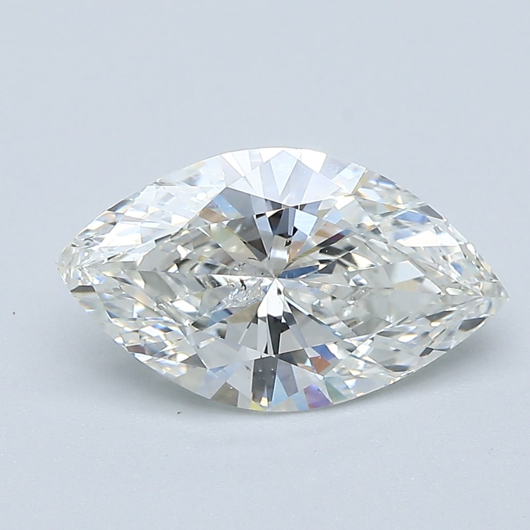 Loose Diamond - MARQUISE 2ct H I1: Loose Diamond - MARQUISE 2ct H I1 Source: Natural Mined Diamond Shape: MARQUISE Carats: 2 Color: H Clarity: I1 Certification: GIA Condition: Pre-Owned PLEASE NOTE: Framed, Large, or heavy items do not