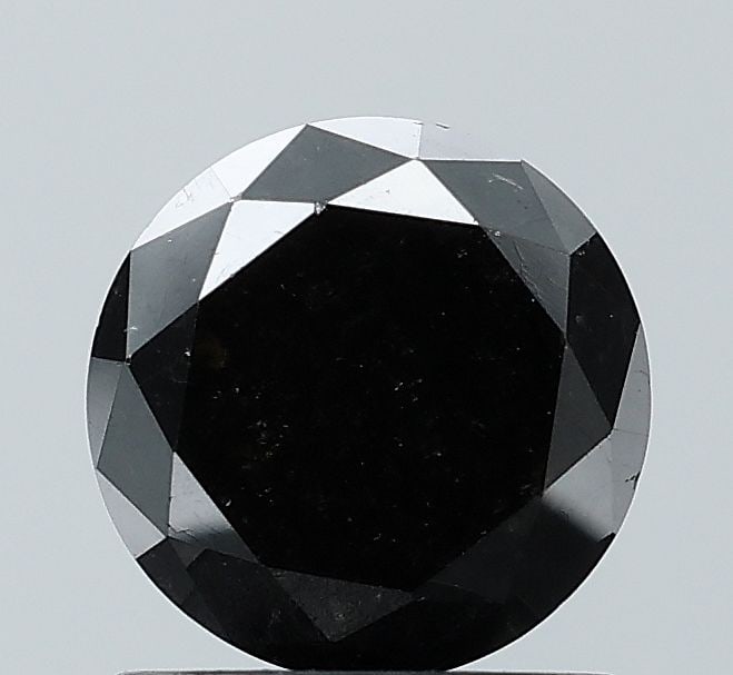 Loose Diamond - ROUND 1.32ct Fancy Black VVS2: Loose Diamond - ROUND 1.32ct Fancy Black VVS2 Source: Natural Shape: ROUND Carats: 1.32 Color: Fancy Black Certification: NONE Video: