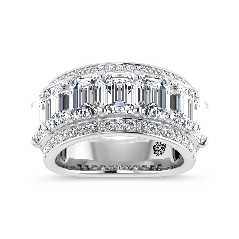 14K White Gold 5 5/8 Ct.Tw. Lab Grown Diamond Fashion Band: 14K White Gold 5 5/8 Ct.Tw. Lab Grown Diamond Fashion Band Designed in polished 14K white gold, this fashion band showcases lab grown diamonds totaling 5 5/8 Ct.Tw. 14k White Gold Stone Color: D-f Sto
