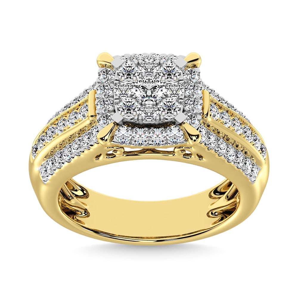 Diamond 1 Ct.Tw. Engagement Ring in 10K Yellow Gold (1 of 4)