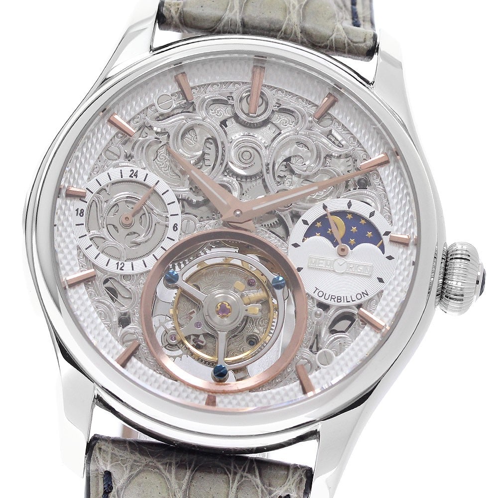 Mens Wristwatch MEMORIGIN MO1001G Navigator Tourbillon: Mens Wristwatch MEMORIGIN MO1001G Navigator Tourbillon Memorigin MO1001G Navigator Tourbillon men's wristwatch. This pre-owned timepiece is identified as a Swiss-origin watch and is designed for the m