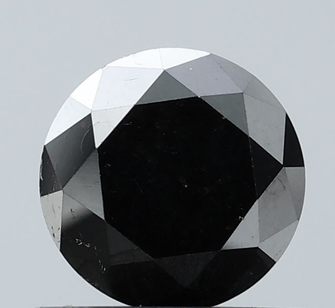 Loose Diamond - ROUND 0.86ct Fancy Black VS2: Loose Diamond - ROUND 0.86ct Fancy Black VS2 Source: Natural Shape: ROUND Carats: 0.86 Color: Fancy Black Certification: NONE Video: