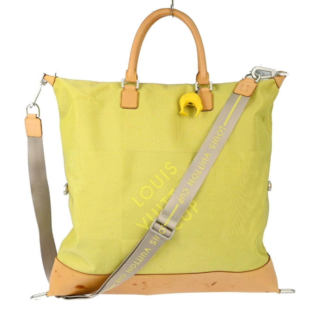 Louis Vuitton America Cube Top Handle Bag Damier Geant Canvas Lime Green (1 of 15)