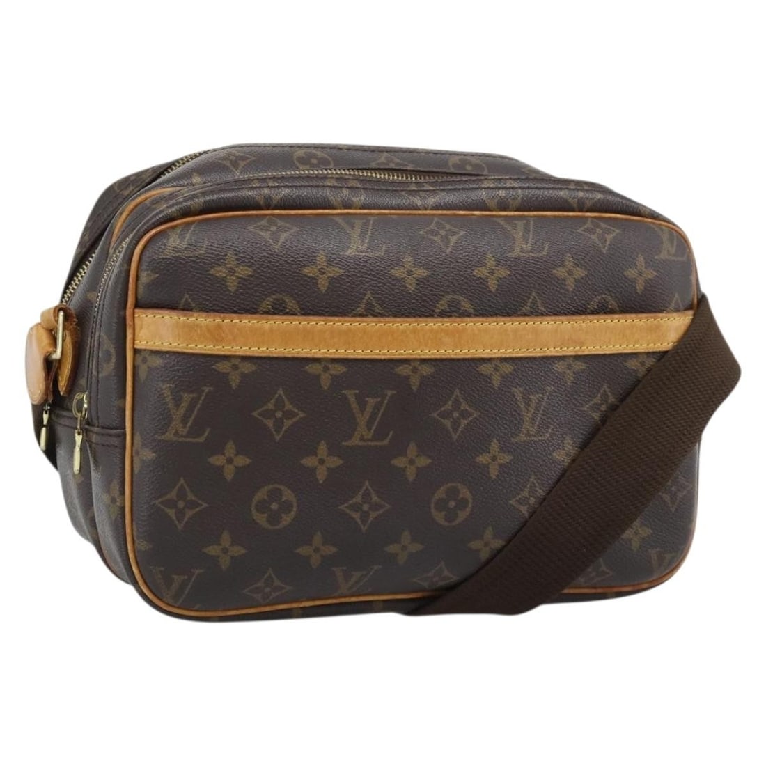 Louis Vuitton Reporter PM Monogram Canvas Shoulder Bag M45254: Louis Vuitton Reporter PM Monogram Canvas Shoulder Bag M45254 Louis Vuitton Reporter PM shoulder bag in Monogram Canvas with a Monogram color pattern. The bag is made in France and comes with the item