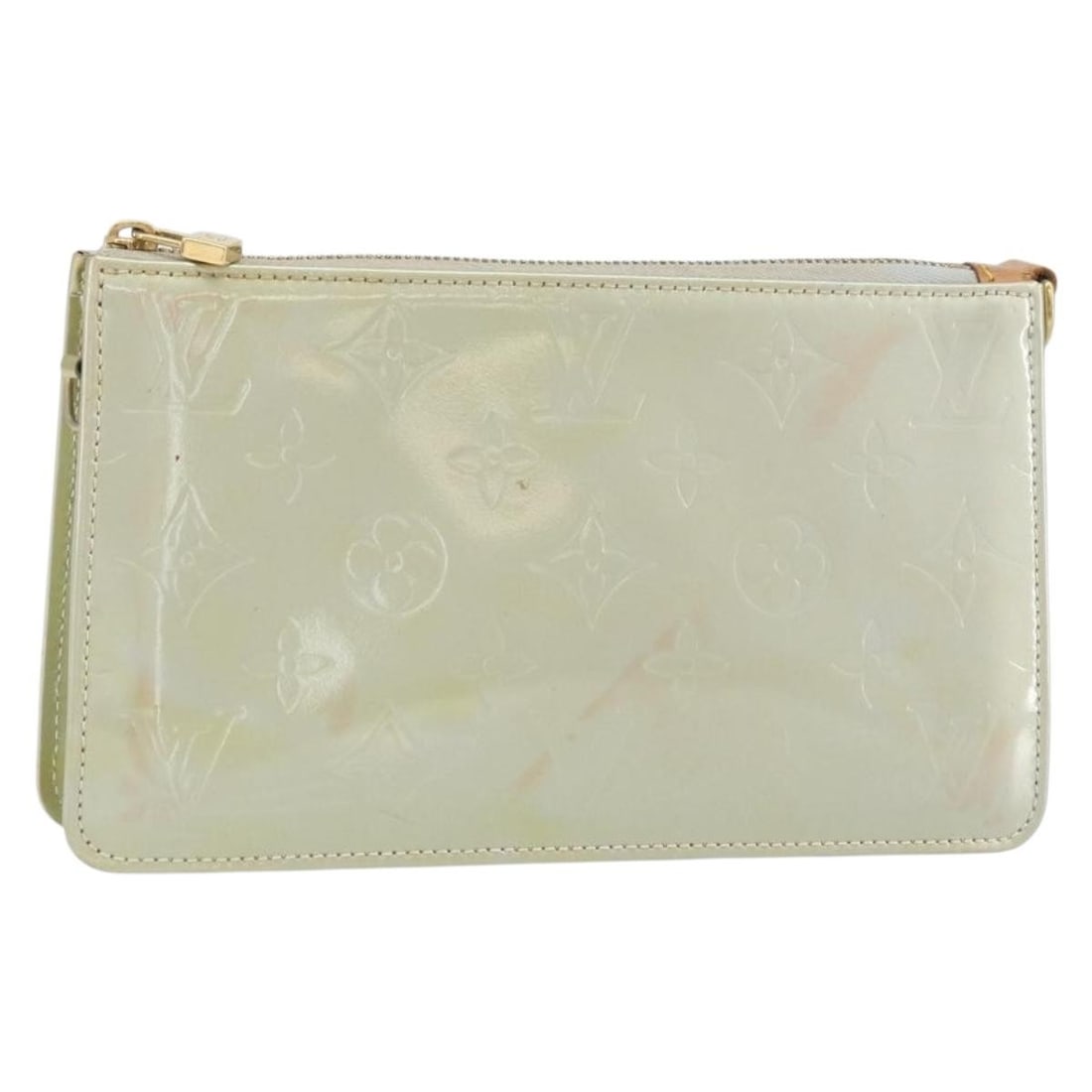Louis Vuitton Vernis Gris Accessory Pouch M91056 Patent Leather: Louis Vuitton Vernis Gris Accessory Pouch M91056 Patent Leather This Louis Vuitton Monogram Vernis Lexington Accessory Pouch in Gris is crafted from patent leather and features a compact, elegant desi