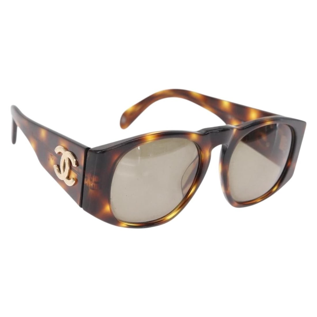 Authentic CHANEL Brown Plastic Sunglasses BA8098 Made in Italy (1 of 9)