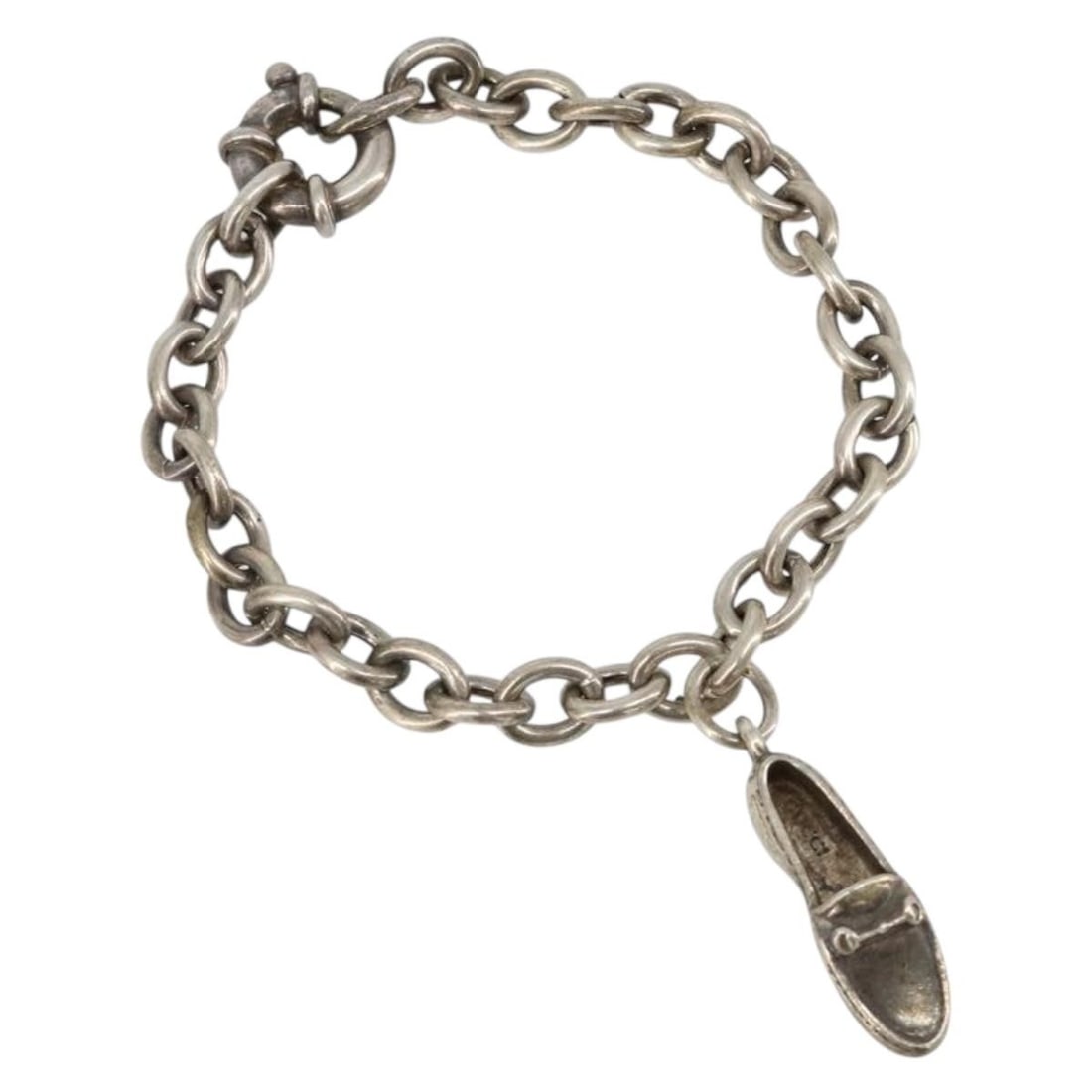 Gucci Ag925 Sterling Silver Womens Bracelet 20cm Italy (1 of 13)