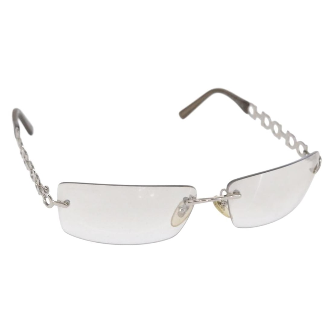 Salvatore Ferragamo Silver Metal Sunglasses with Case Made in Italy: Salvatore Ferragamo Silver Metal Sunglasses with Case Made in Italy These Salvatore Ferragamo sunglasses feature a silver metal frame and come with a sunglass case. Made in Italy, they are designed wi