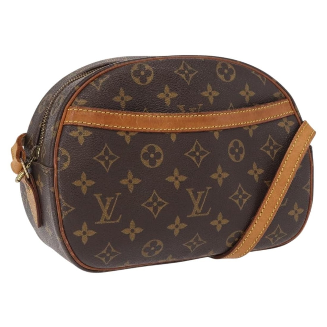 Monogram Canvas Blois Shoulder Bag by Louis Vuitton M51221 France: Monogram Canvas Blois Shoulder Bag by Louis Vuitton M51221 France This LOUIS VUITTON Monogram Blois Shoulder Bag is crafted from signature Monogram Canvas and was made in France. The bag features a st