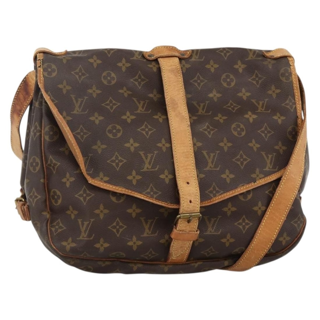 Louis Vuitton Saumur 35 Monogram Canvas Shoulder Bag M42254 (1 of 18)