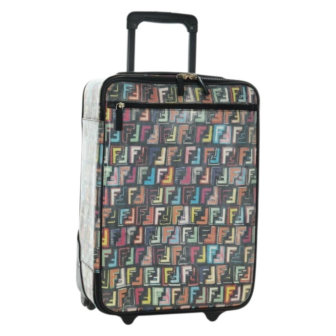 FENDI Zucca Canvas Trunk Carry Case Multicolor Gold Tone (1 of 18)