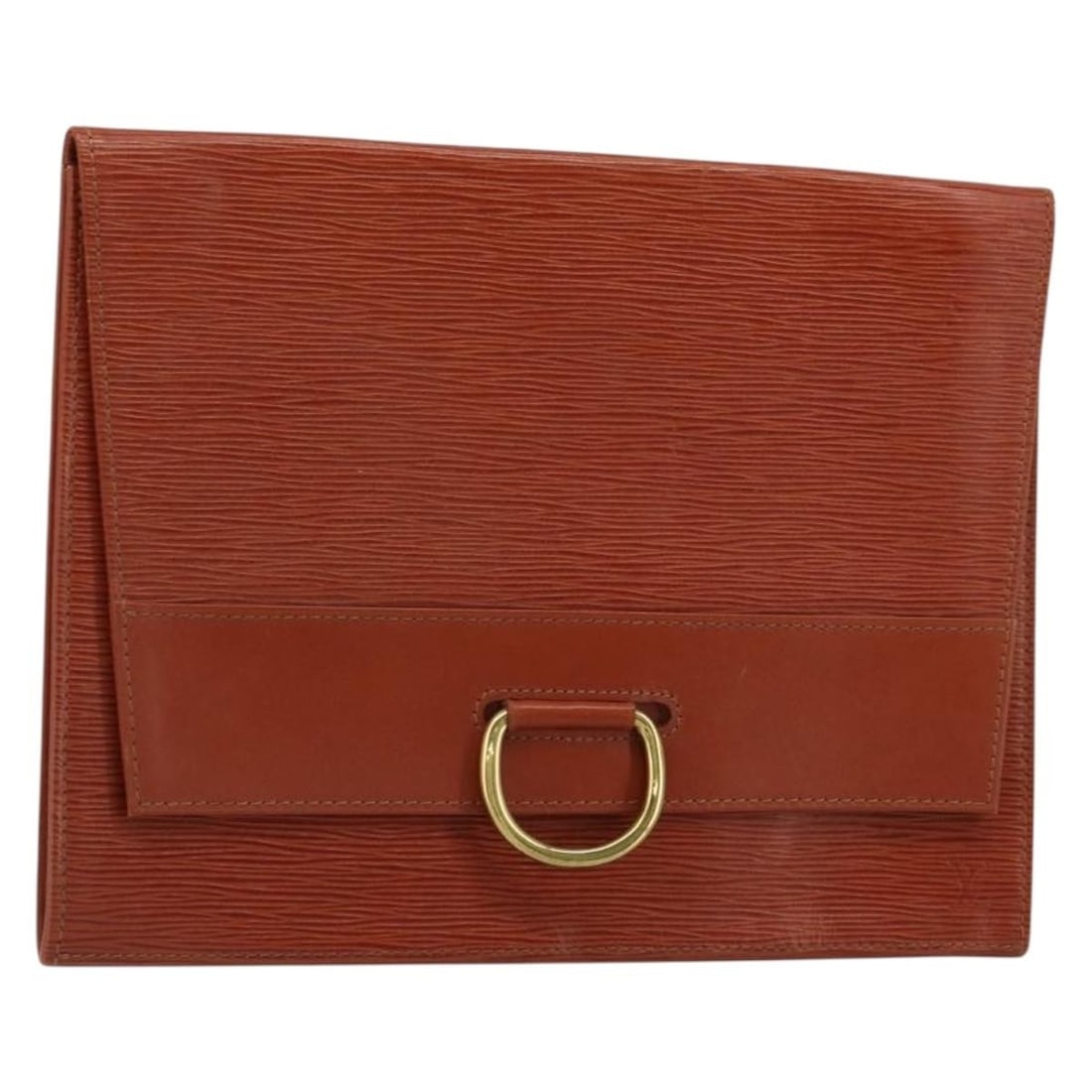 Louis Vuitton Jena Epi Leather Brown Clutch Bag M52723: Louis Vuitton Jena Epi Leather Brown Clutch Bag M52723 This Louis Vuitton Epi Jena clutch bag is crafted from durable brown Epi leather and features a sleek, structured silhouette. Designed for women,